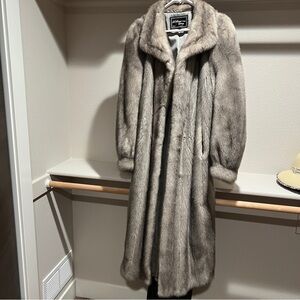 Sapphire Gray Mink Full Length Coat